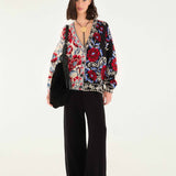 Cardigan Mixed Valentina Black | FARM RIO
