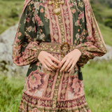Vestido “Flowering Garden Tree Green” | FARM RIO