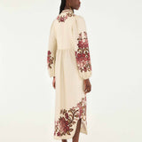 Vestido Midi Floral Sand Renata | FARM RIO