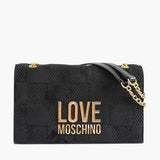 Mala Crossover Efeito Mosaico Preto| Love Moschino