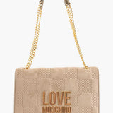 Mala Crossover Efeito Mosaico Bege | Love Moschino