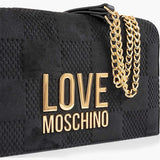 Mala Crossover Efeito Mosaico Preto| Love Moschino