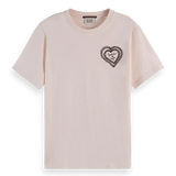 T-Shirt Rosa com Logo | Scotch & Soda