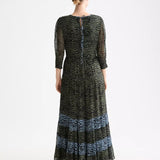Vestido Maxi com Faixas em Animal Print | Scotch & Soda