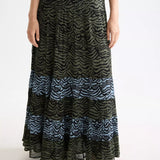 Vestido Maxi com Faixas em Animal Print | Scotch & Soda