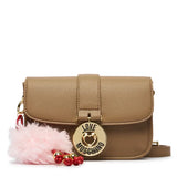 Mala a tiracolo Bege com pompom| LOVE MOSCHINO