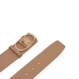 Cinto Liu Jo bege com logo dourado