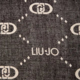 Lenço Com Monograma Degradê Preto | Liu Jo