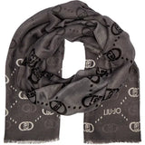 Lenço Com Monograma Degradê Preto | Liu Jo