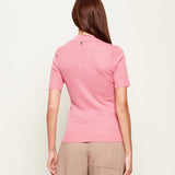 Polo de Malha Feminina Rosa com Botões | LIU JO