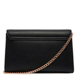 Mala de ombro com detalhe coração em preto | Love Moschino