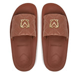 Chinelos plataforma LOVE MOSCHINO camel