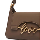 Mala Castanha com Detalhe Love | LOVE MOSCHINO