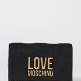Mala de Ombro Efeito Mosaico Preto | Love Moschino