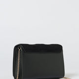 Mala de Ombro Efeito Mosaico Preto | Love Moschino