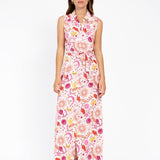 Vestido longo estampado An'ge