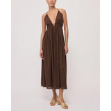 Vestido Longo Castanho | OTTOD'AME