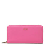 Porta-moedas LIU JO em rosa com fecho de correr tamanho grande