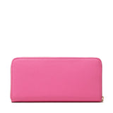 Porta-moedas LIU JO em rosa com fecho de correr tamanho grande