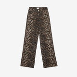 Calça em sarja animal print