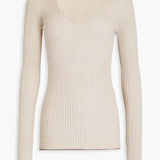Camisola justa com acabamento canelado By Malene Birger