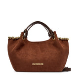 Mala Castanha com Detalhes em Pérolas  | LOVE MOSCHINO