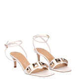 Sandália de salto TWINSET com fivela