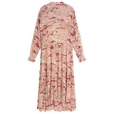 Vestido Maxi Bege Estampado em Lyocell | SCOTCH & SODA