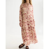 Vestido Maxi Bege Estampado em Lyocell | SCOTCH & SODA
