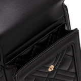 Mala de ombro Love Moschino acolchoada com porta-telemóveis em preto