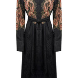 Vestido Camiseiro Midi Floral com Cinto | TWINSET