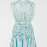 Vestido Curto Azul em Georgette | Twinset