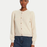 Cardigan em Lã e Caxemira Ecru | TWINSET