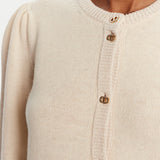 Cardigan em Lã e Caxemira Ecru | TWINSET