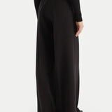 Calça Crepe Wide Leg em Preto | TWINSET