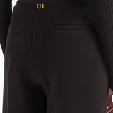 Calça Crepe Wide Leg em Preto | TWINSET
