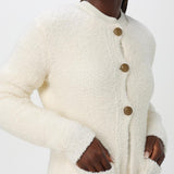 Cardigan TWINSET ecru com botões