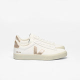 White Veja sneakers with black logo | Chromefree Field
