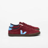 Ténis Veja bordeaux com logo azul | Volley Suede Eagle Swan