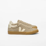 Ténis Veja Campo Suede Bege com Logo em Branco | Veja