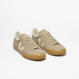 Ténis Veja Campo Suede Bege com Logo em Branco | Veja