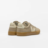 Ténis Veja Campo Suede Bege com Logo em Branco | Veja