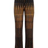 Conjunto de blusa e calça Nenette em malha lurex preto e dourado