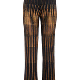 Conjunto de blusa e calça Nenette em malha lurex preto e dourado